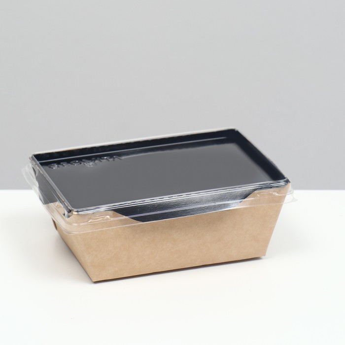 Упаковка, салатник с прозрачной крышкой, 10 х 8,5 х 5,5 см, 0,45 л