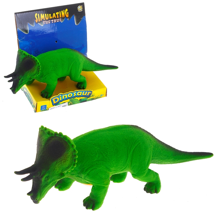 Динозавр "Трицератопс", звуковые эффекты, работает от батареек