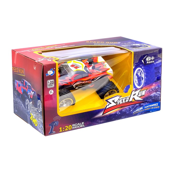 Машина радиоуправляемая "Джип ралли", с аккумулятором, масштаб 1:20, цвета МИКС