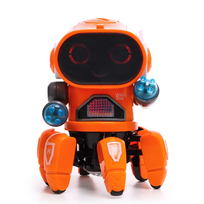 фото Робот музыкальный «вилли», русское озвучивание, световые эффекты, цвет оранжевый iq bot