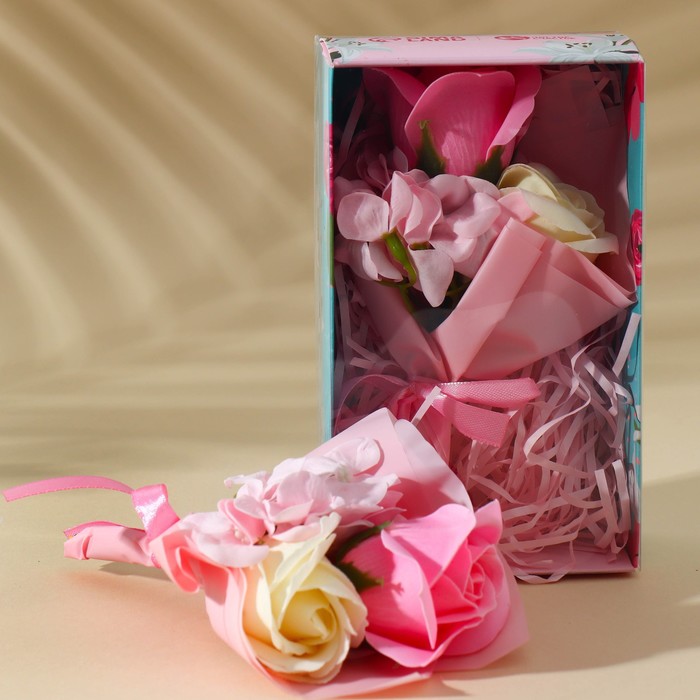 Мыло лепестковое «Цвети от счастья», 1 шт, ЧИСТОЕ СЧАСТЬЕ мыло твердое лепестковое цвети от счастья 16 шт цвет розовый