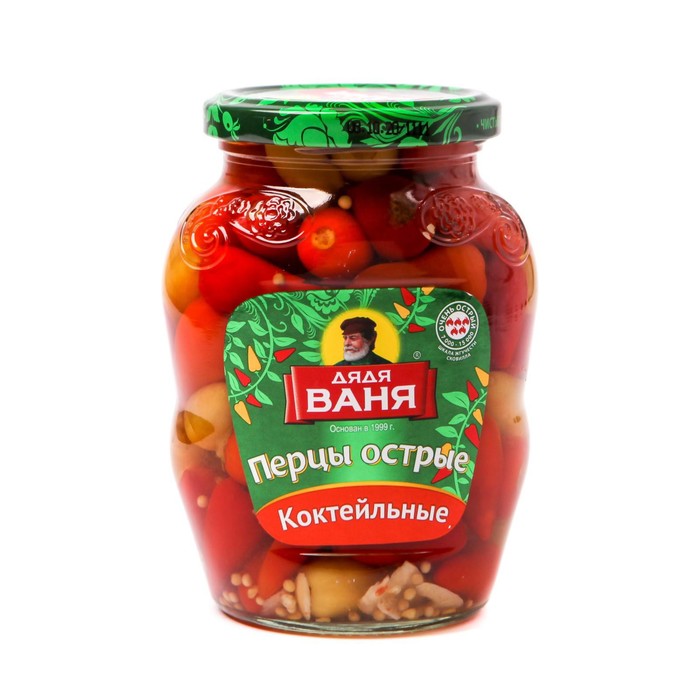 

Перцы острые коктейльные Дядя Ваня 350 г