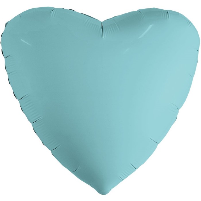 Шар фольгированный 19 «Мистик аквамарин», сердце