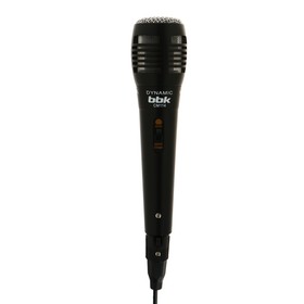 Микрофон BBK CM114, разъем 6.3/3.5 мм, 2.5м, чёрный Ош