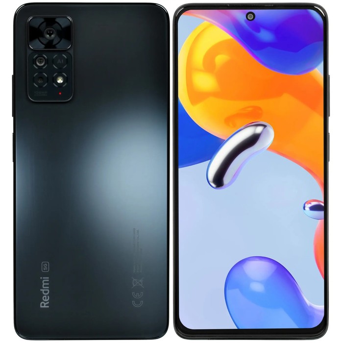 

Смартфон Xiaomi Redmi Note 11 Pro 5G RU, 6.67", Amoled, 8Гб, 128Гб, 108Мп, 5000мАч,NFC,серый