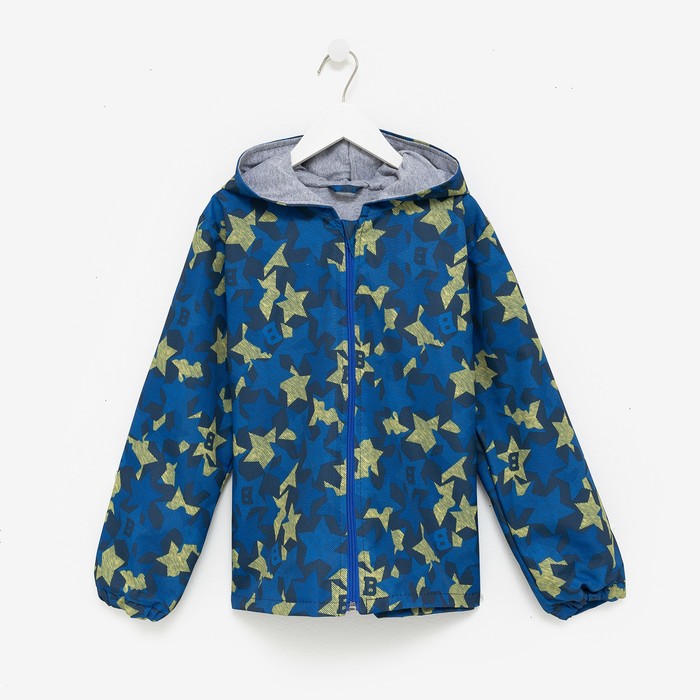 Куртка Ветровка для мальчика, цвет синий, рост 104-110 см куртка ветровка на флисе для мальчика цвет синий рост 110 116 см