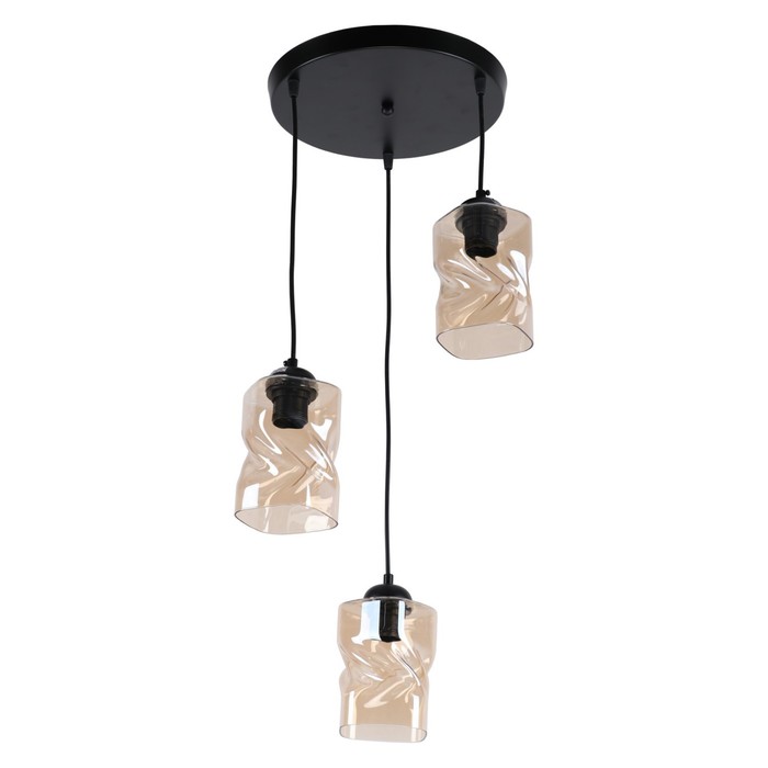 

Светильник ЭкономСвет 10214/3BK BR, E27, 3x60Вт, цвет чёрный