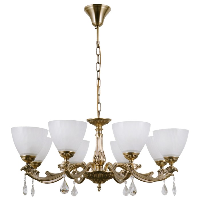 

Люстра G11045/8AB WT, E27 8x40Вт, цвет бронза