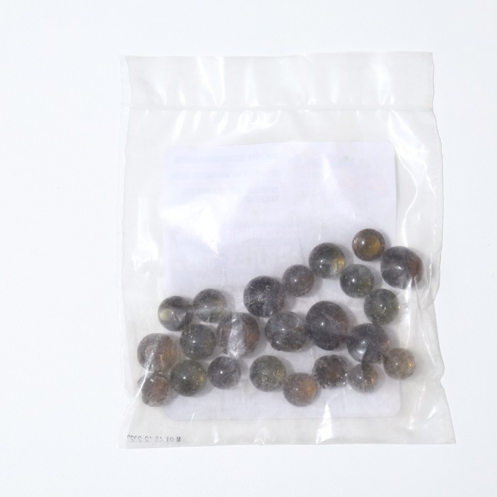 фото Стеклянные шарики (эрклез) "рецепты дедушки никиты", фр 20 мм, коричневые, 0,25 кг