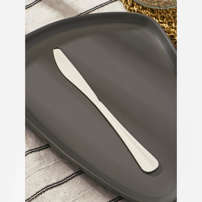 Нож столовый «Уют», h=21 см, толщина=2 мм нож детский столовый непоседа h 17 5 см толщина 2 мм цвет серебряный