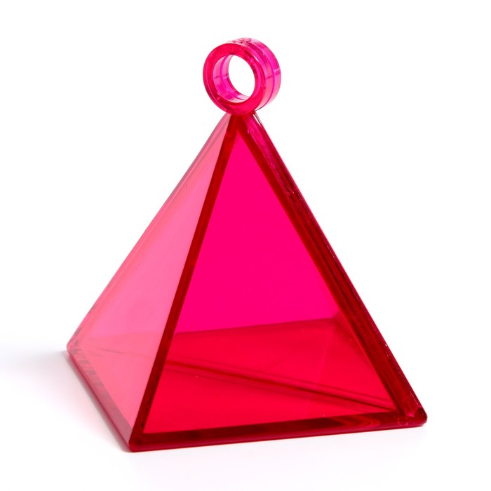 Грузик для воздушных шаров, пирамидка 8*6*6, цвета МИКС