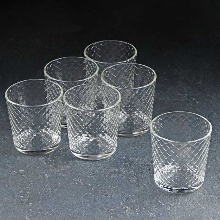 Набор стеклянных стаканов «Кристалл», 250 мл, 6 шт
