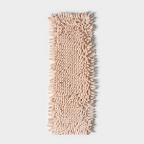 Насадка для плоской швабры Доляна «Пастель», 43×13 см, микрофибра букли, 80 гр, цвет бежевый