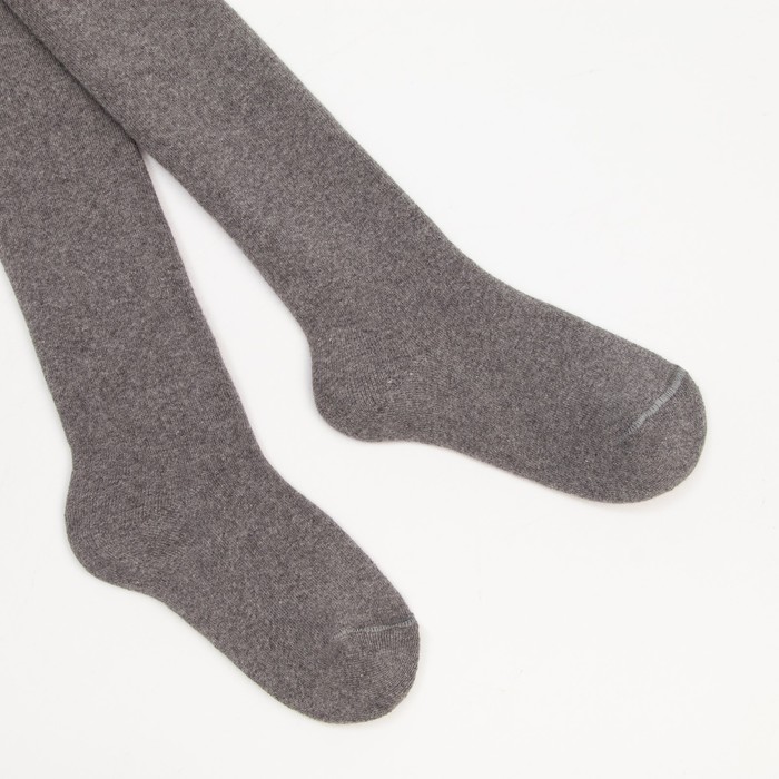 

Колготки детские махровые, цвет серый меланж, рост 134-140 см