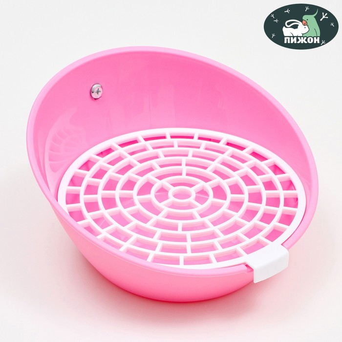 Туалет круглый для грызунов Пижон, 25 х 23,5 х 12 см, розовый дорадовуд сенник круглый для грызунов