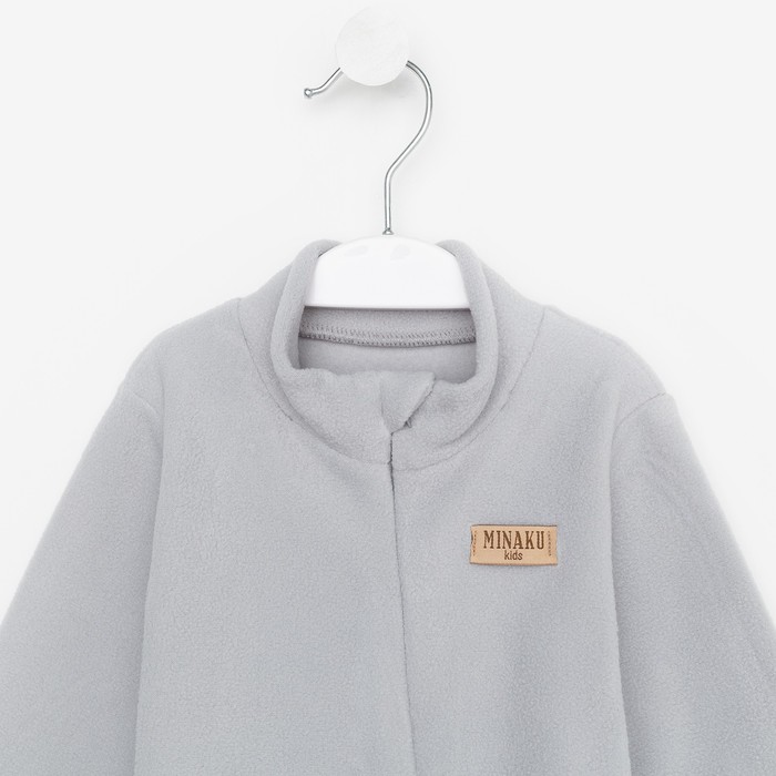 фото Комбинезон детский minaku цвет серый, размер 80-86