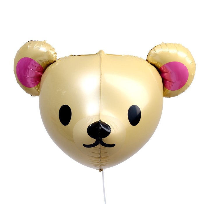 Шар фольгированный 23 «Голова мишки», цвет бежевый шар фольгированный 23 голова мишки цвет бежевый