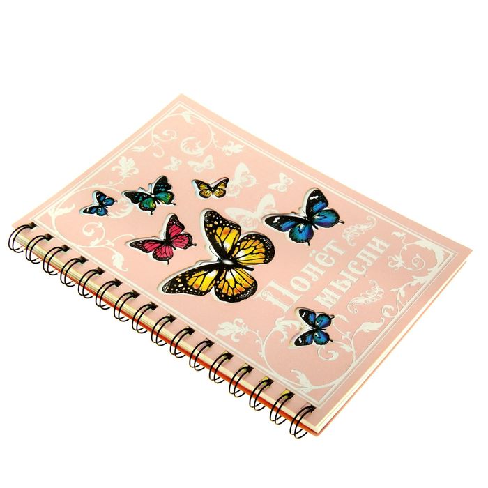 Ежедневник на гребне "Полёт мысли", твёрдая обложка, А5, 80 листов