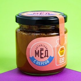 

Мёд Алтайский натуральный цветочный, с пергой, 250 г