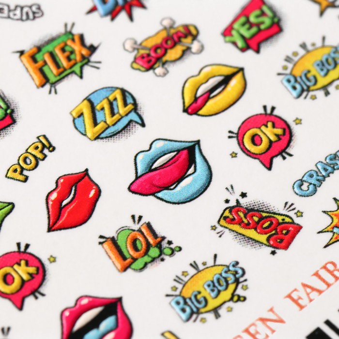 

Слайдер-дизайн для ногтей «POP ART», 3D