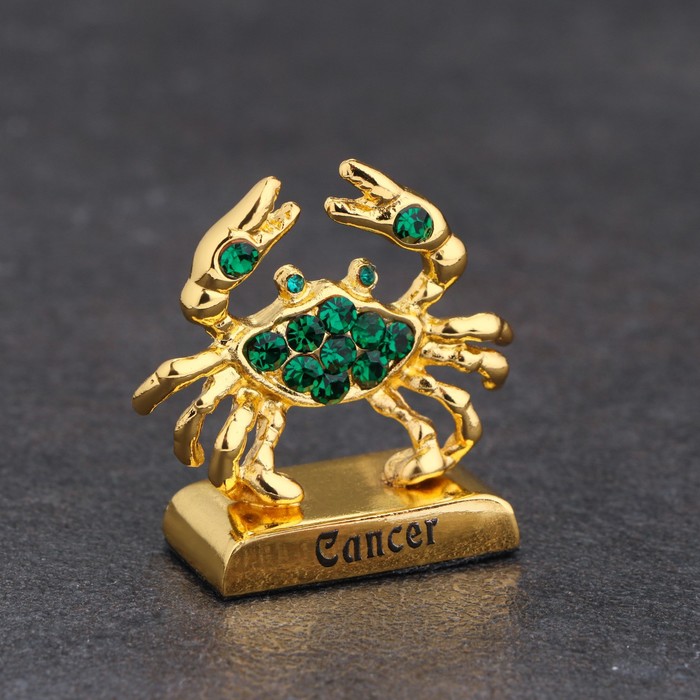 Сувенир знак зодиака Рак, с кристаллами