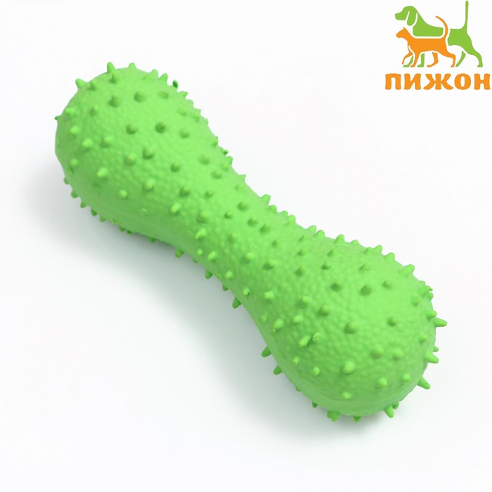 

Игрушка пищащая для собак из латекса "Кость", 12 см, зелёная
