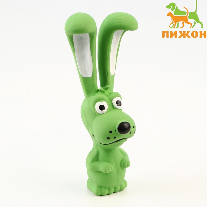 

Игрушка пищащая для собак из латекса "Собачка", 17 см, зелёная