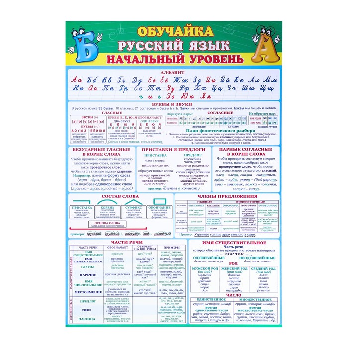 

Обучайка "Русский язык. Начальный уровень" 21х30 см