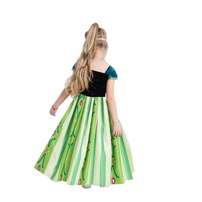 Карнавальный костюм "Анна", юбка на резинке, корсет, диадема, р.32, рост 128 см