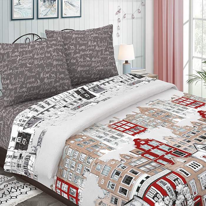 фото Постельное бельё 2сп традиция амстердам 177х217 см, 180х217 см, 70х70 см 2шт, 125 гр/м 100% хлопок