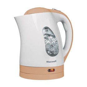 

Чайник электрический Maxwell MW-1014 BN, пластик, 1.7 л, 2200 Вт, бело-оранжевый