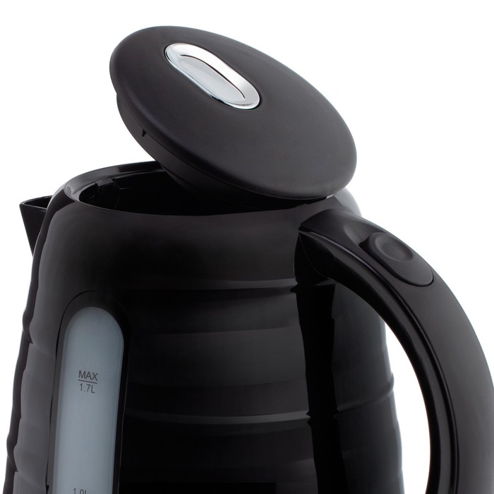 

Чайник электрический Vitek VT-1174 MC, пластик, 1.7 л, 2200 Вт, чёрно-серебристый