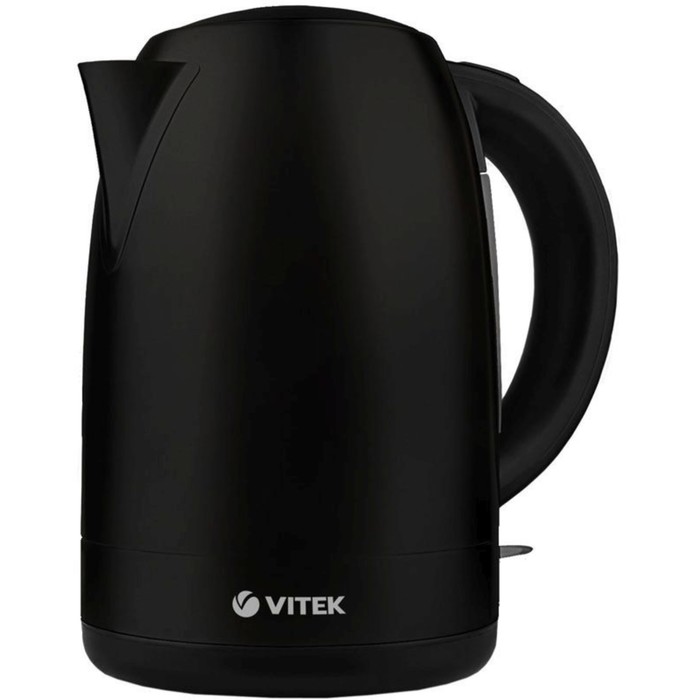 Чайник электрический Vitek VT-7090, металл, 1.7 л, 2200 Вт, чёрный