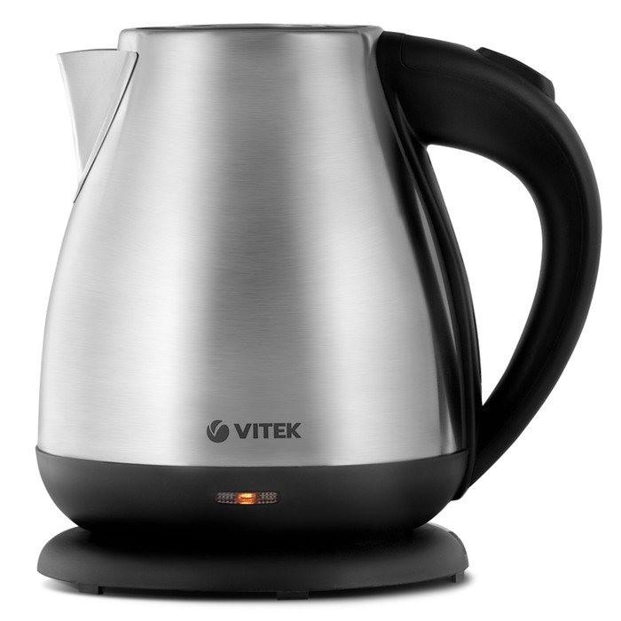 Чайник электрический Vitek VT-7012, металл, 1.7 л, 2200 Вт, серебристо-чёрный термопот vitek vt 1197 750 вт 4 2 л регулировка t° серебристо чёрный