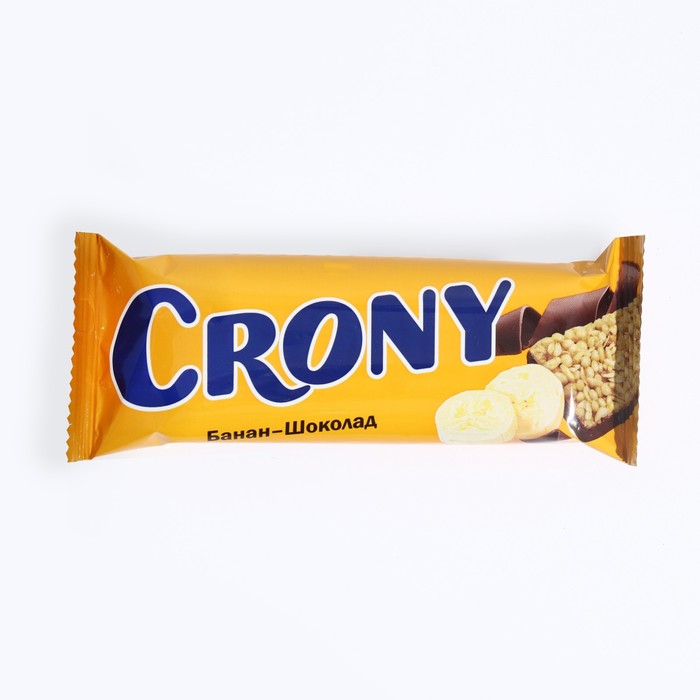 Батончик-мюсли CRONY банан и шоколад, 50 г батончик мюсли леовит crony клюква 50 г