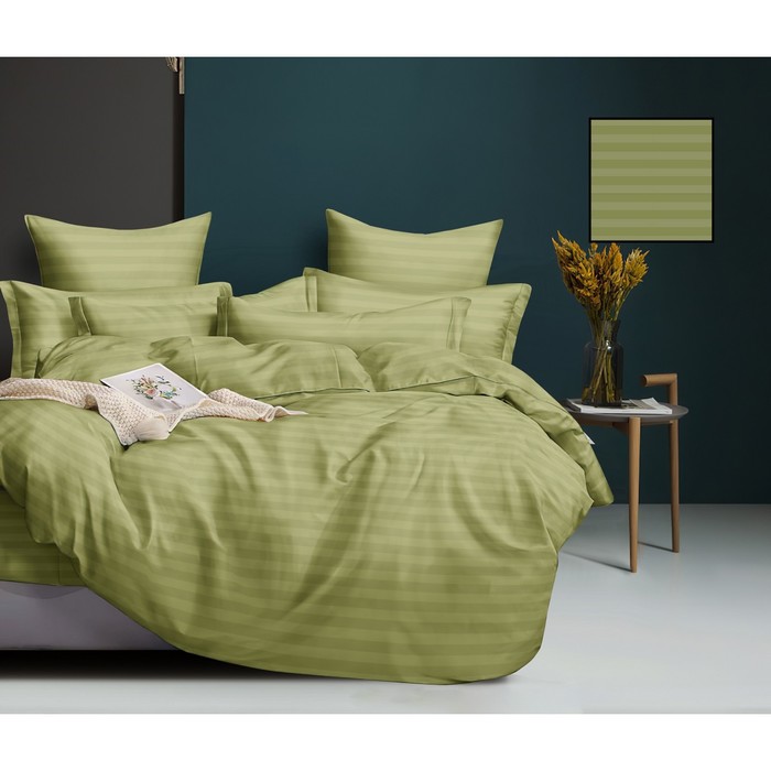 

Постельное бельё 1.5 сп с простынёй на резинке, размер 120x200x20 см, 150x210 см, 70x70 см - 2 шт
