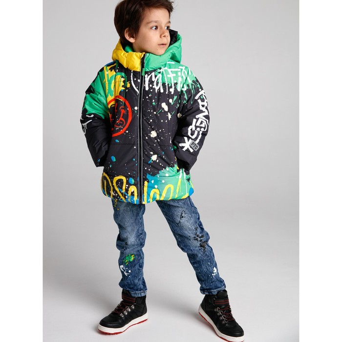 фото Зимняя куртка для мальчика, рост 122 см playtoday