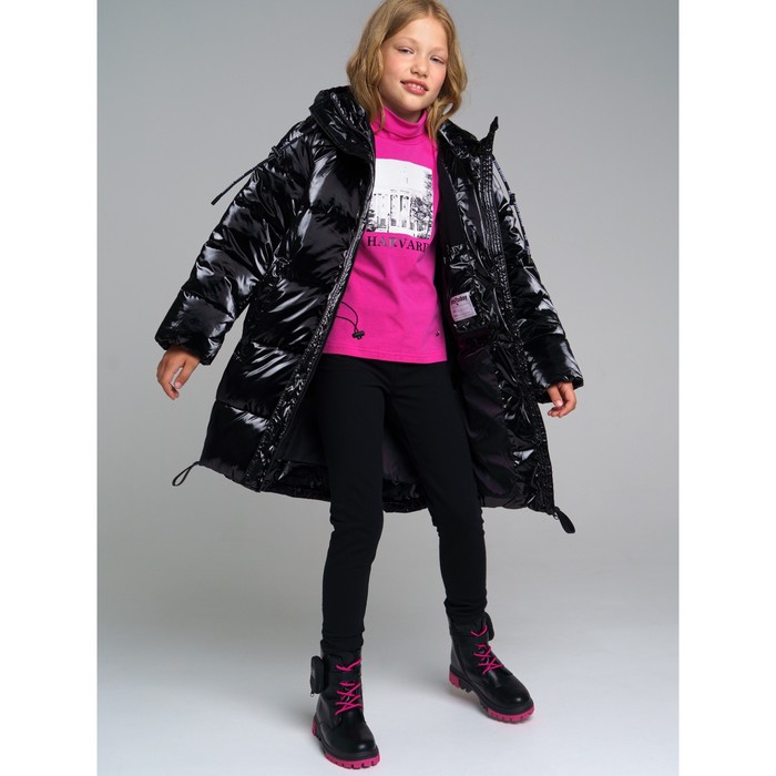 

Куртка зимняя удлиненная для девочки, рост 134 см