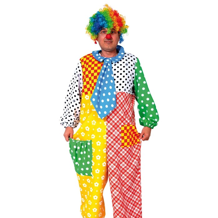 фото Карнавальный костюм «клоун клёпа», без ботинок, р. 52-54, рост 182 см карнавалофф
