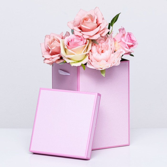 Коробка складная, розовая, 17 х 25 см коробка складная двухсторонняя афиша 25 х 17 х 10 см