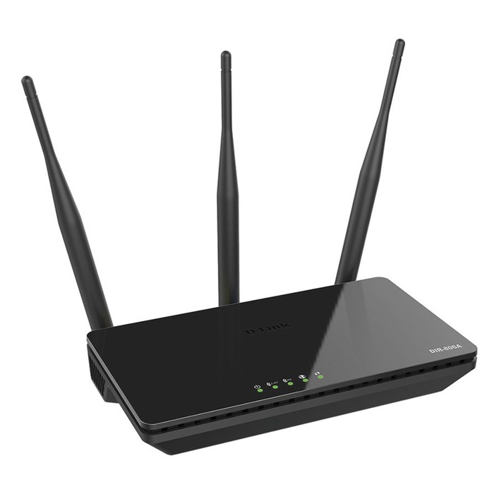 Wi-Fi роутер D-Link DIR-806A/RU, 733 Мбит/с, 4 порта 100 Мбит/с, чёрный