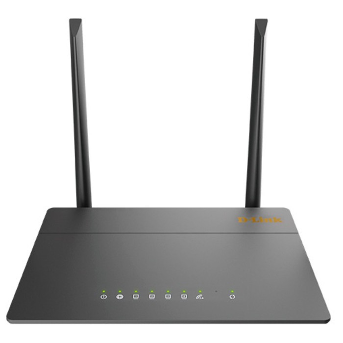 Wi-Fi роутер D-Link DIR-615/GFRU (DIR-615/GFRU/R2A), 300 Мбит/с, 4 порта 100 Мбит/с, чёрный  928587