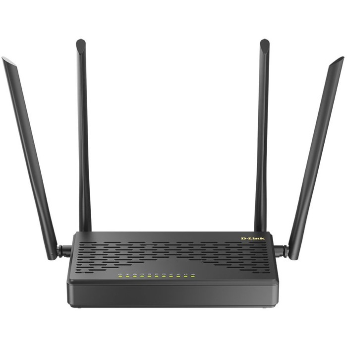 Wi-Fi роутер D-Link DIR-825 (DIR-825/GFRU/R3A), 1167 Мбит/с, 4 порта 1000 Мбит/с, чёрный