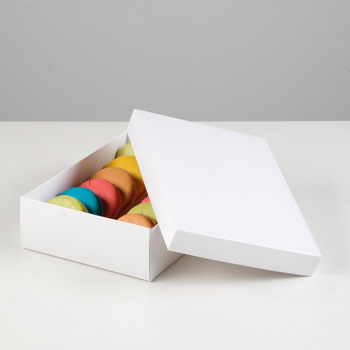 Коробка складная, белая, 21 х 15 х 5 см складная коробка love 21× 15 × 5 см