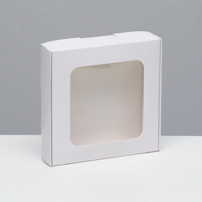 Коробка самосборная, белая, 13 х 13 х 3 см шляпная коробка фуксия 13 х 13 см