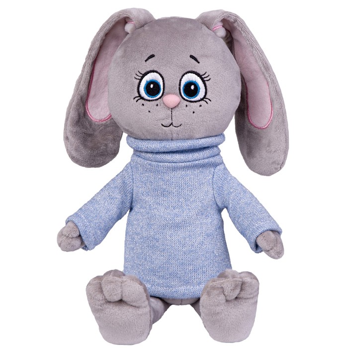фото Мягкая игрушка «зайчик эклер в свитере», 25 см kult of toys