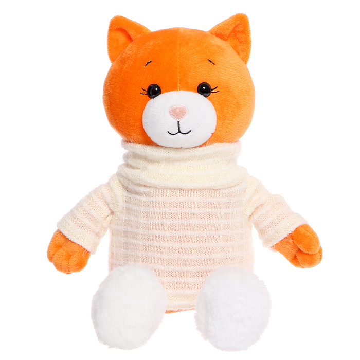 фото Мягкая игрушка «кошка марта в валенках и свитере», 25 см kult of toys