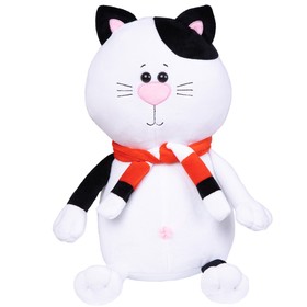 

Мягкая игрушка «Кот Томас черно-белый с шарфиком», 35 см