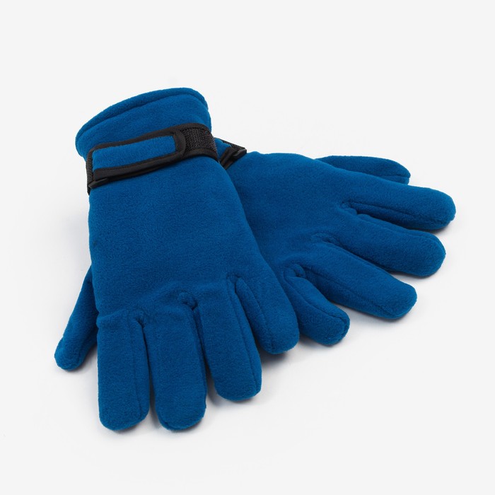 Перчатки женские MINAKU, двухслойные, цв. синий, р-р 24 см minaku перчатки женские minaku эстетика р р 23 см цв чёрный
