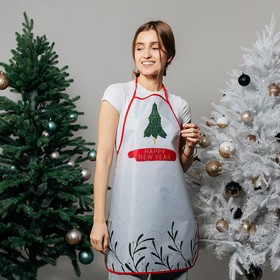 Кухонный фартук Happy New Year, полиэстер, размер 50х70 см Ош